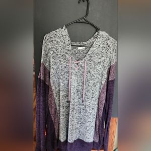 Drawstring/hooded sweater size 2